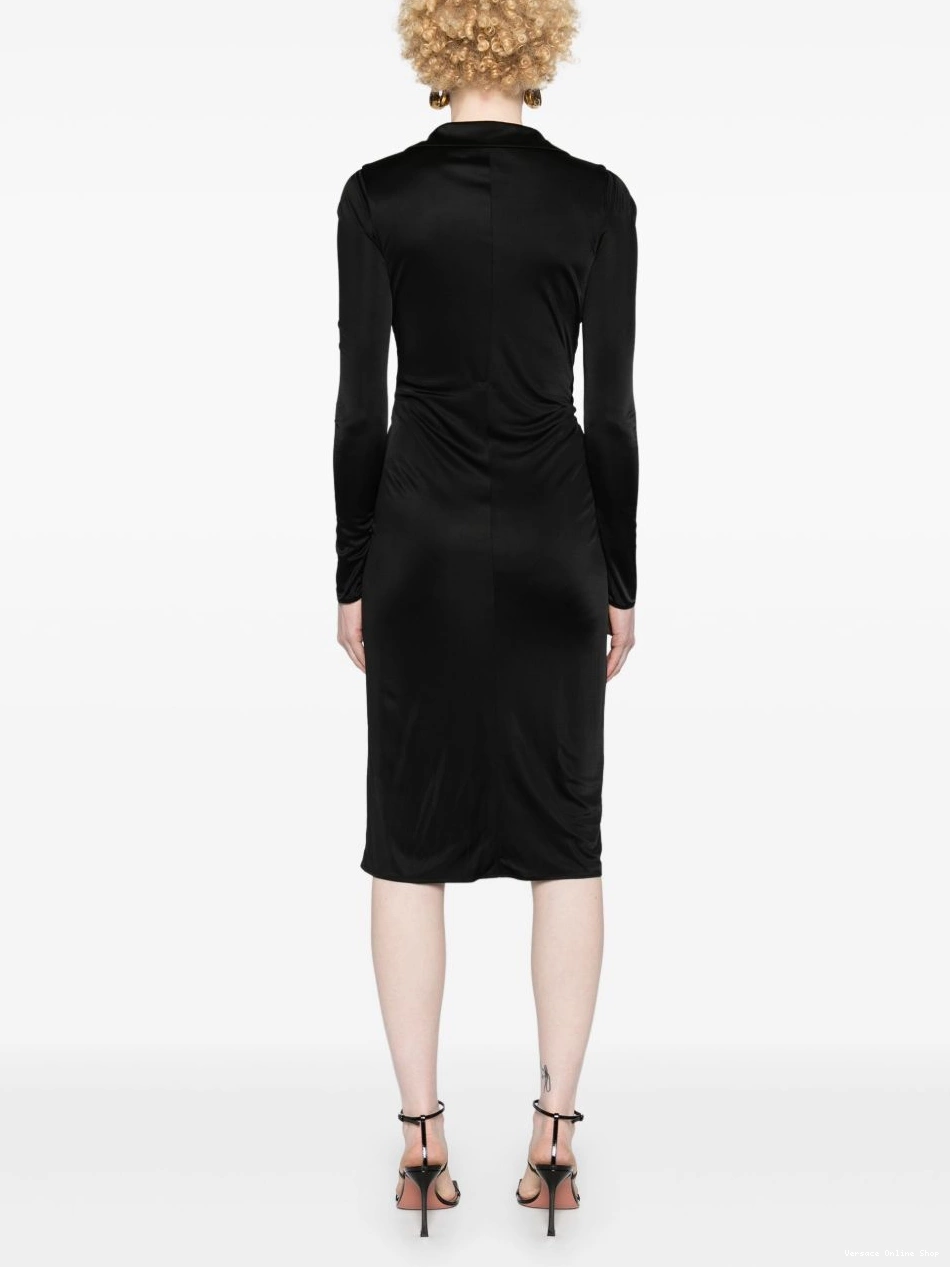 Affordable jersey midi dress Women Versace Medusa-plaque 0321
