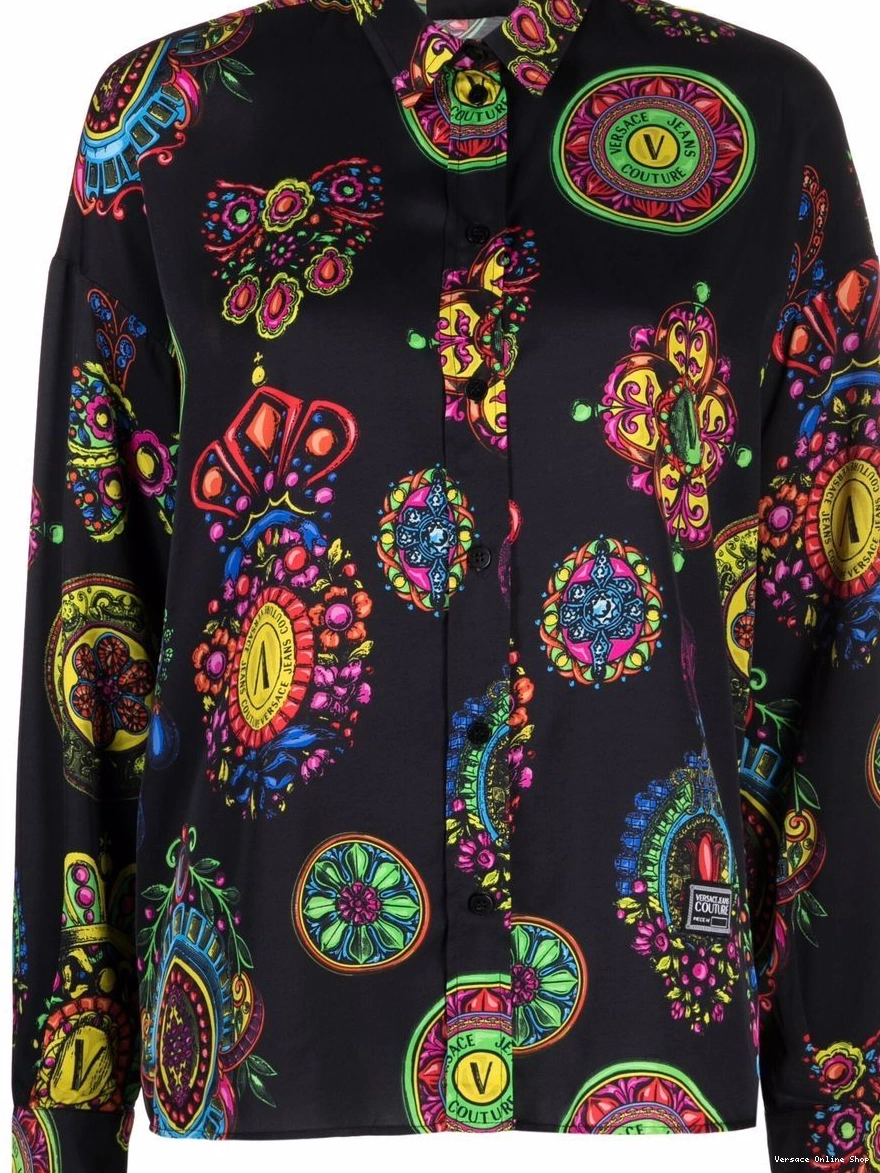 Cheap long-sleeve shirt Women Jeans Couture graphic-print Versace 0321