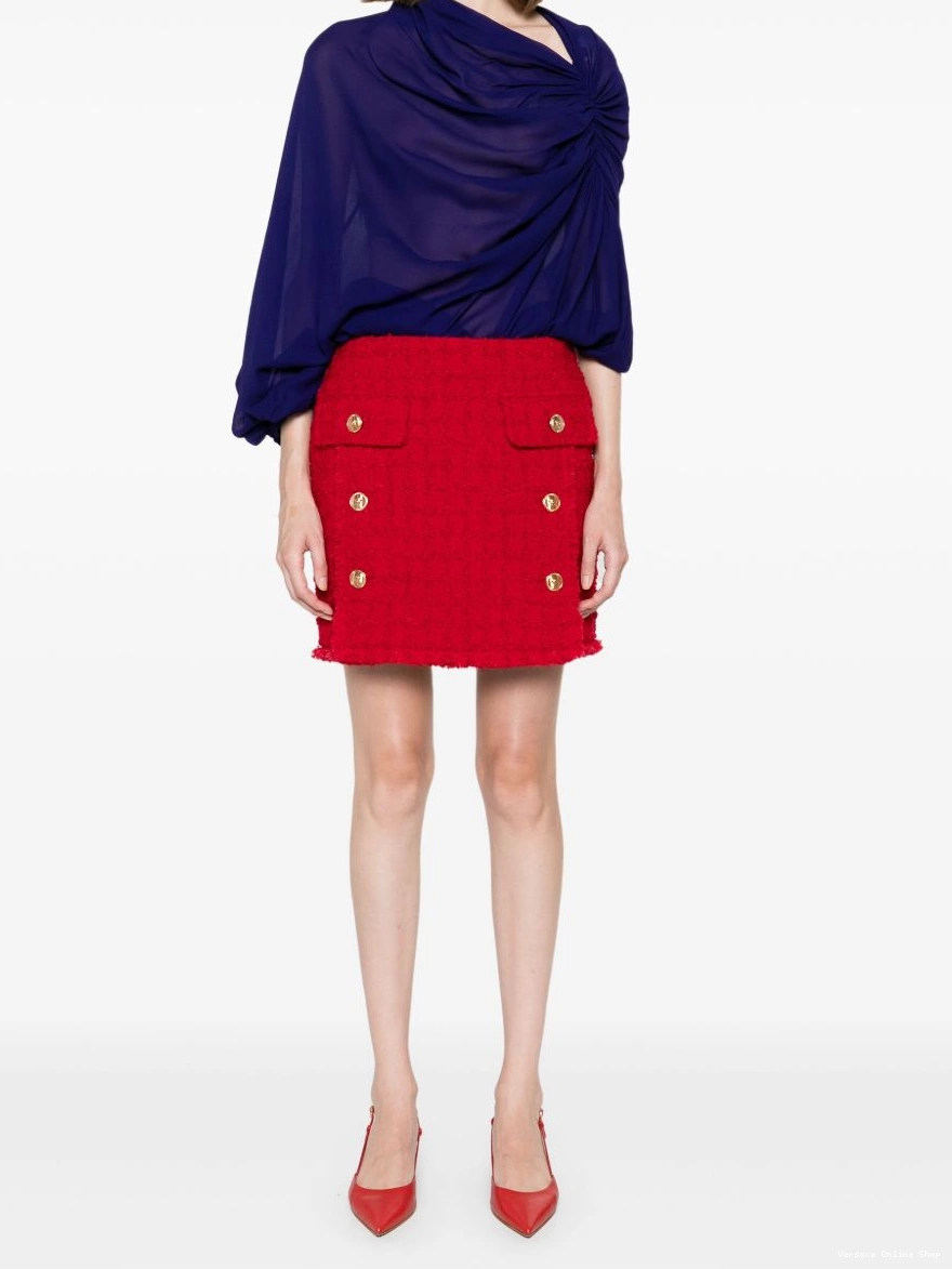 Affordable Versace Women skirt mini Heritage tweed 0322
