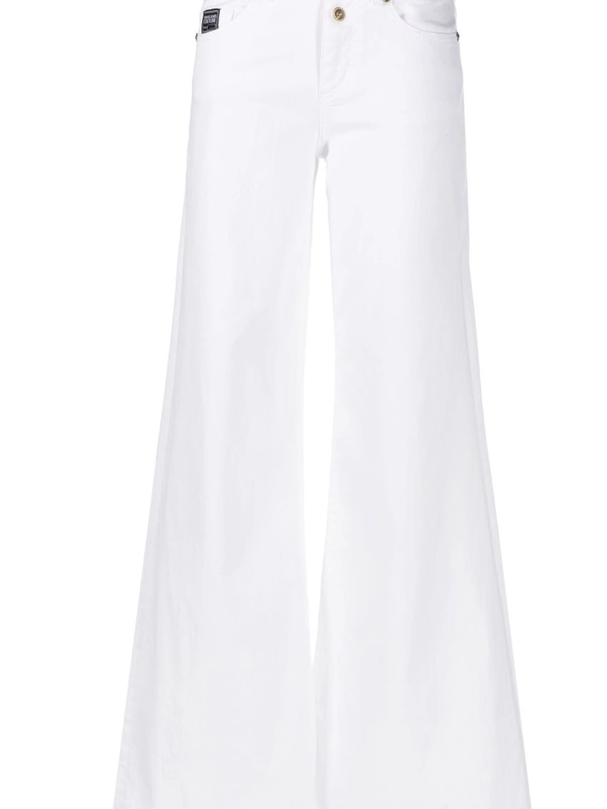 Affordable jeans Couture wide-leg Women logo-patch Versace Jeans 0322