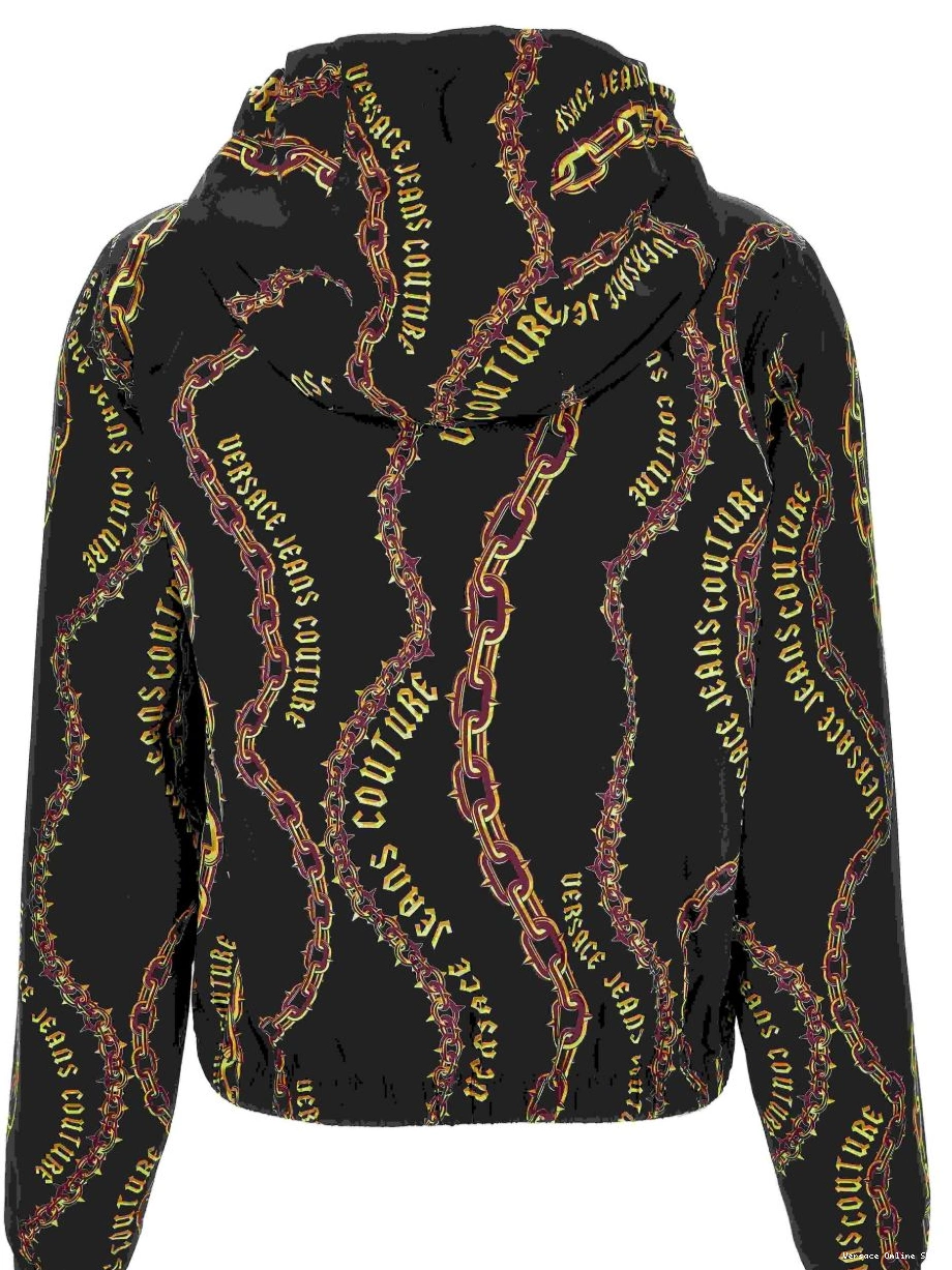 Affordable hoodie Couture zip Versace Chain Jeans Couture Women 0320