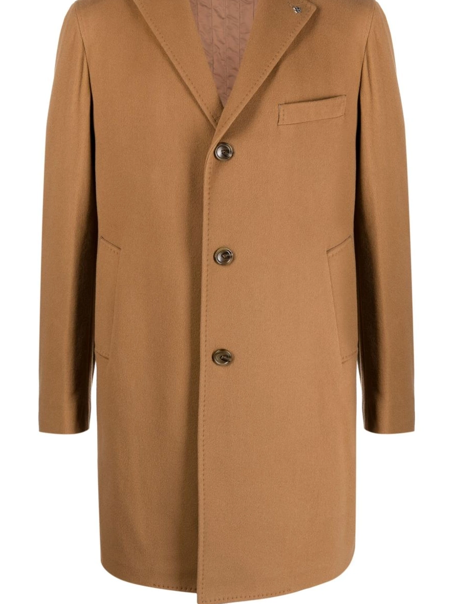 Women wool-blend Versace single-breasted coat 0316