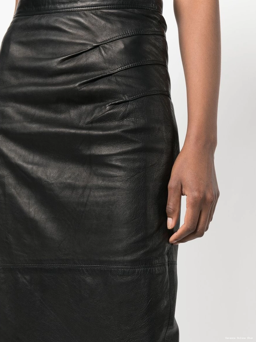 Affordable 1970s pencil skirt leather Women Versace 0317