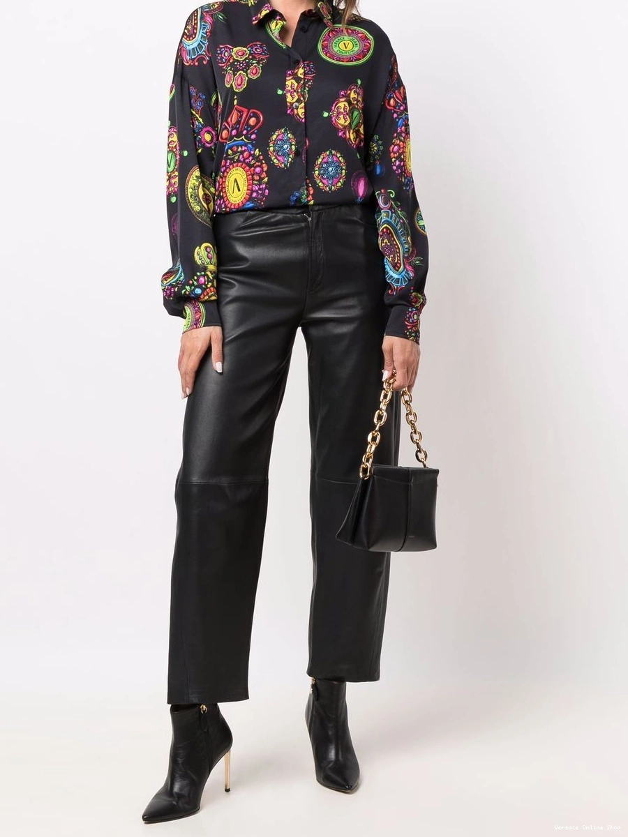 Cheap long-sleeve shirt Women Jeans Couture graphic-print Versace 0321
