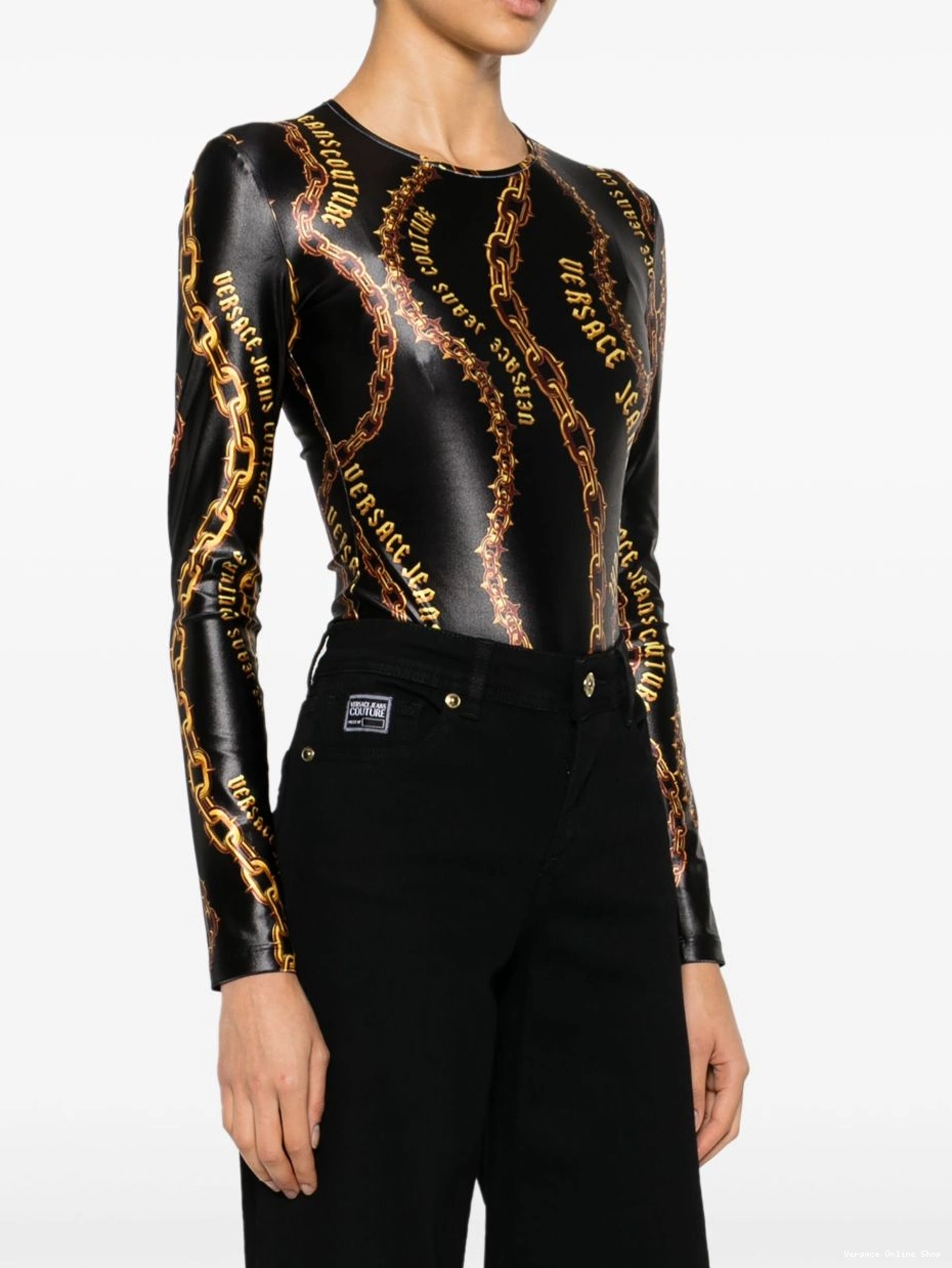Cheap Chain bodysuit Couture Versace Couture Women Jeans 0315