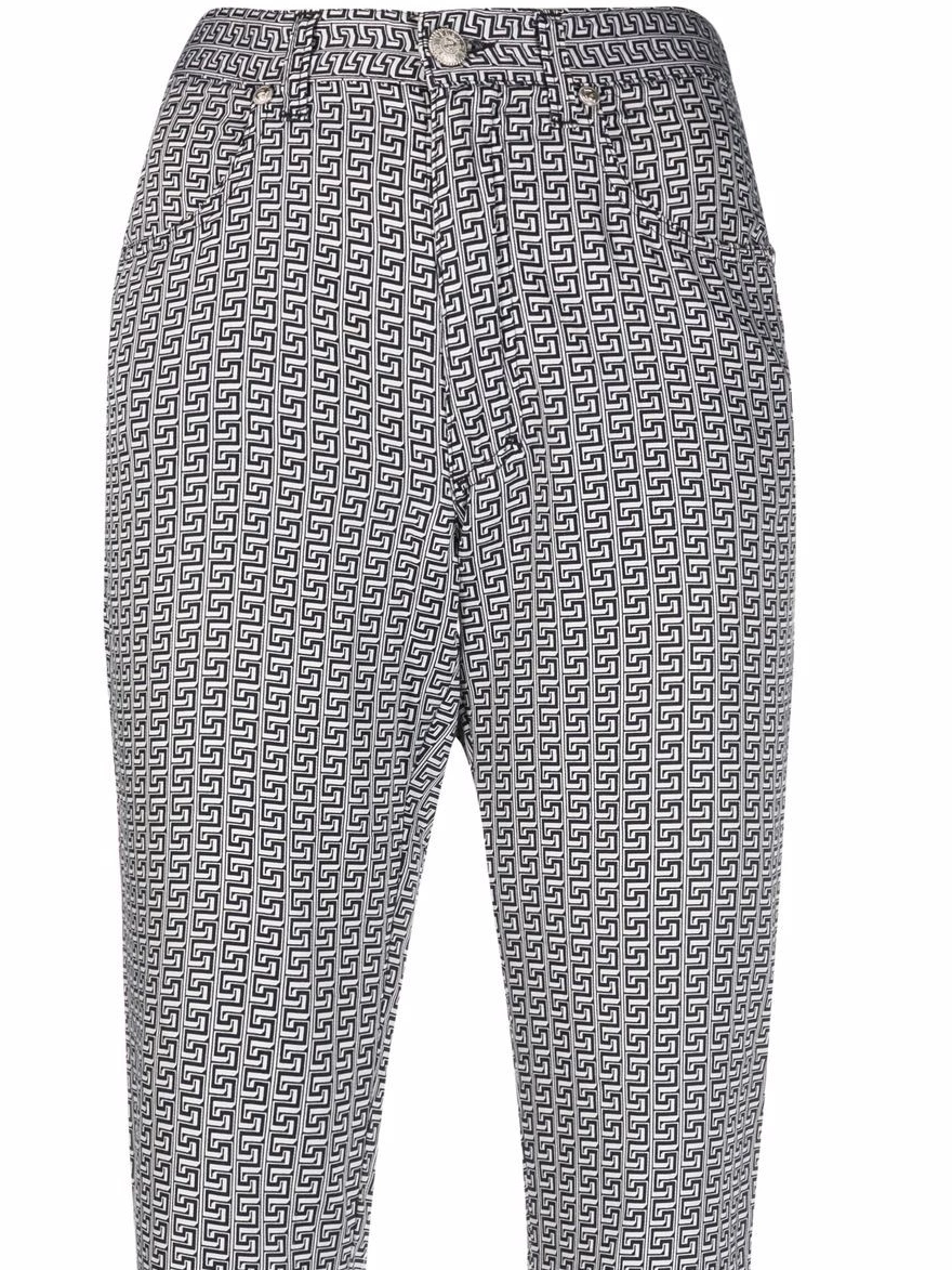 trousers Versace cropped print Women Greca 1990s 0317