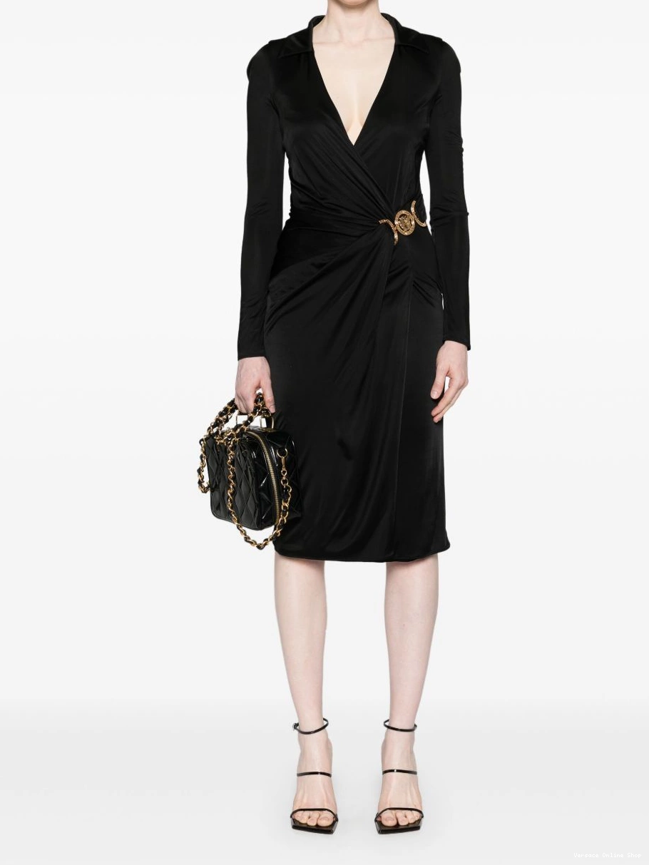Affordable jersey midi dress Women Versace Medusa-plaque 0321