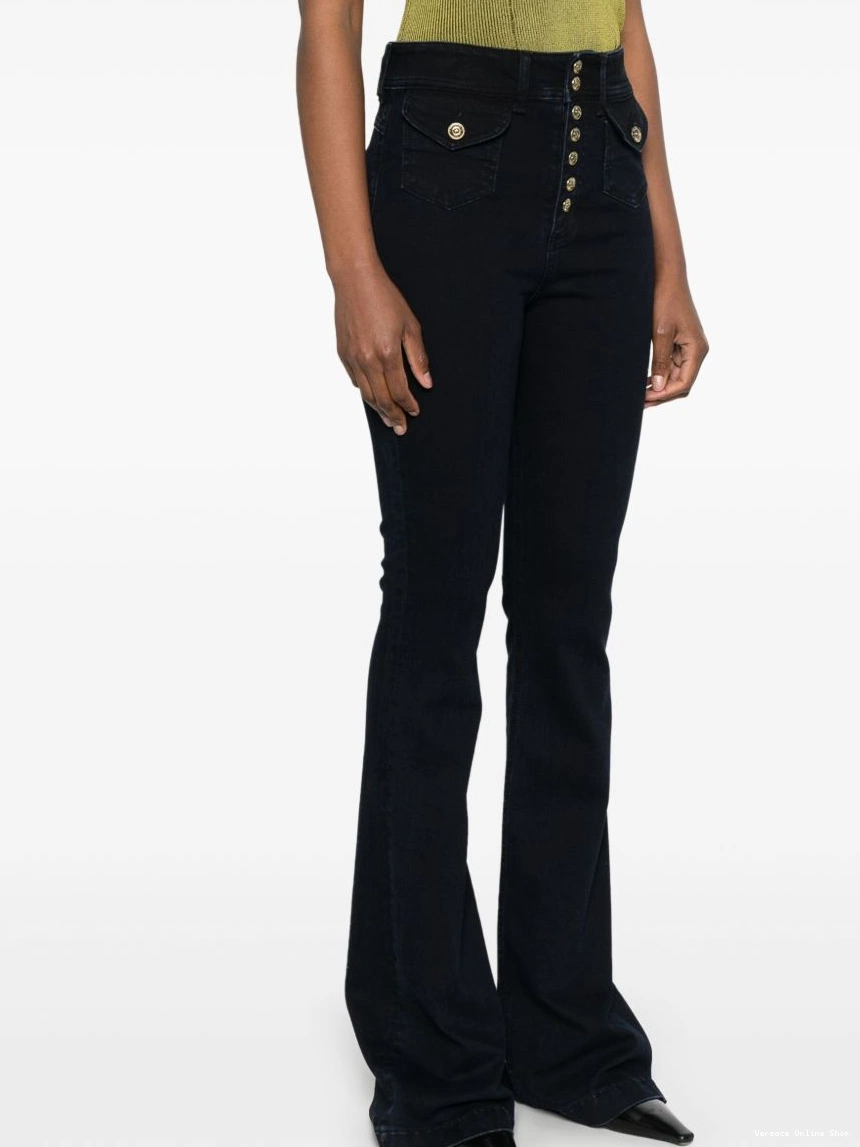 Affordable flared Couture Women high-rise Jeans Versace jeans 0319
