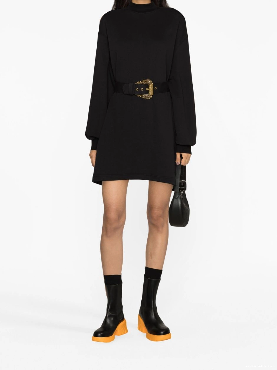 Cheap Couture long-sleeve belted minidress Jeans Women Versace 0315