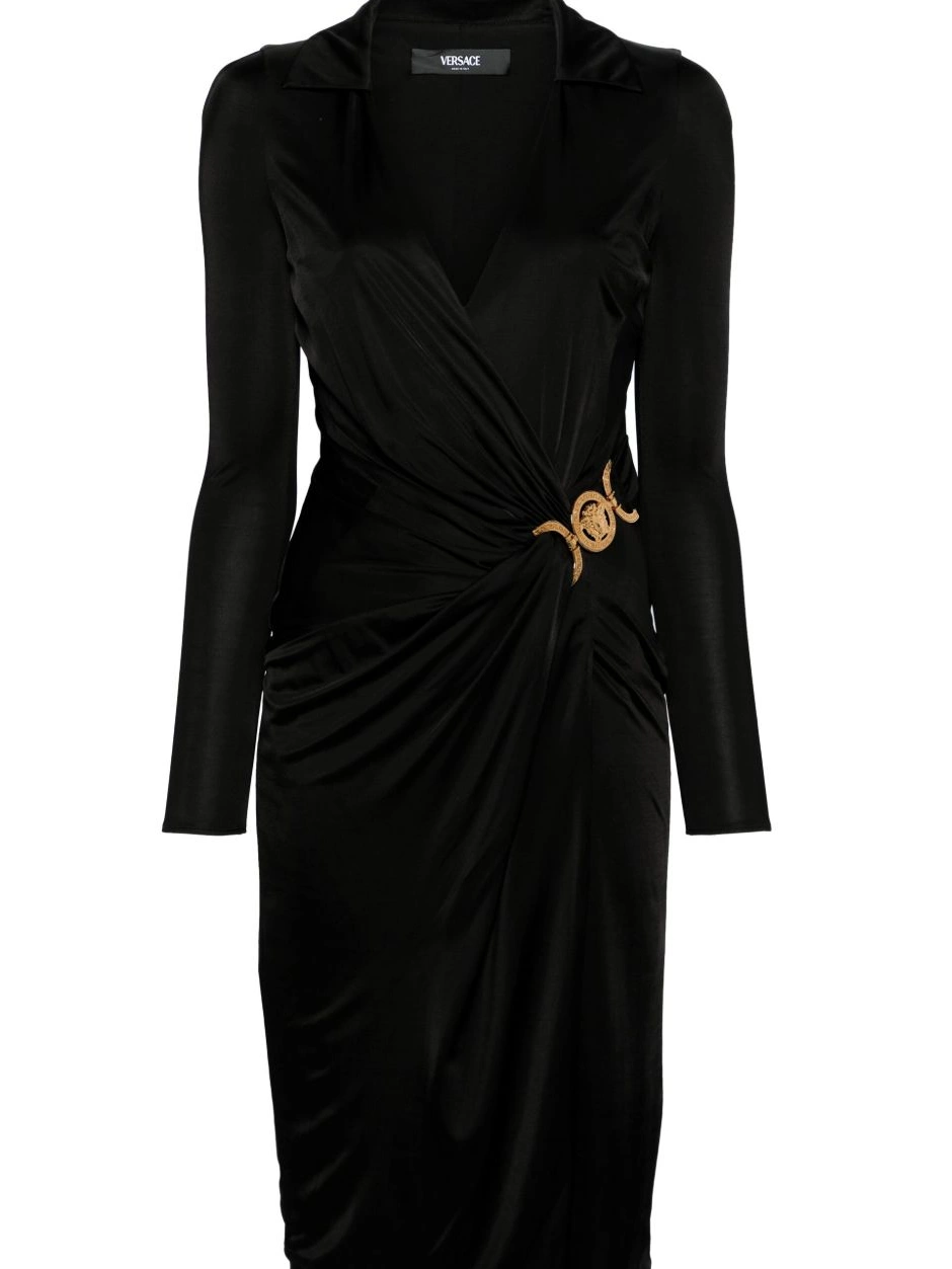 Affordable jersey midi dress Women Versace Medusa-plaque 0321