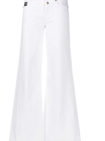 Affordable jeans Couture wide-leg Women logo-patch Versace Jeans 0322