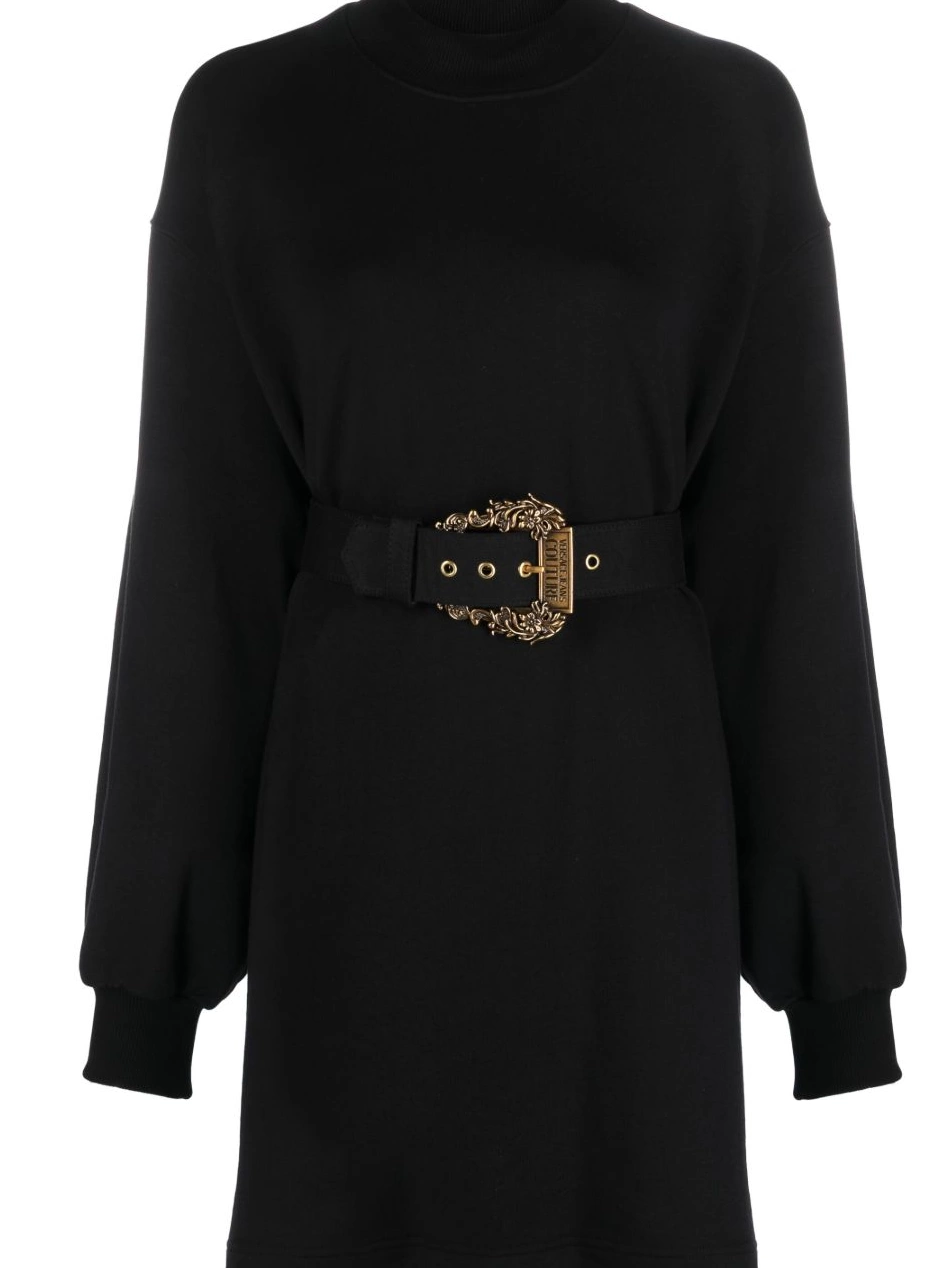 Couture long-sleeve belted minidress Jeans Women Versace 0315