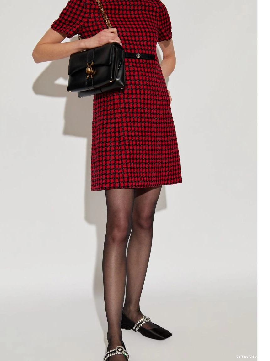 Affordable mini tweed Medusa dress Women Versace 0322