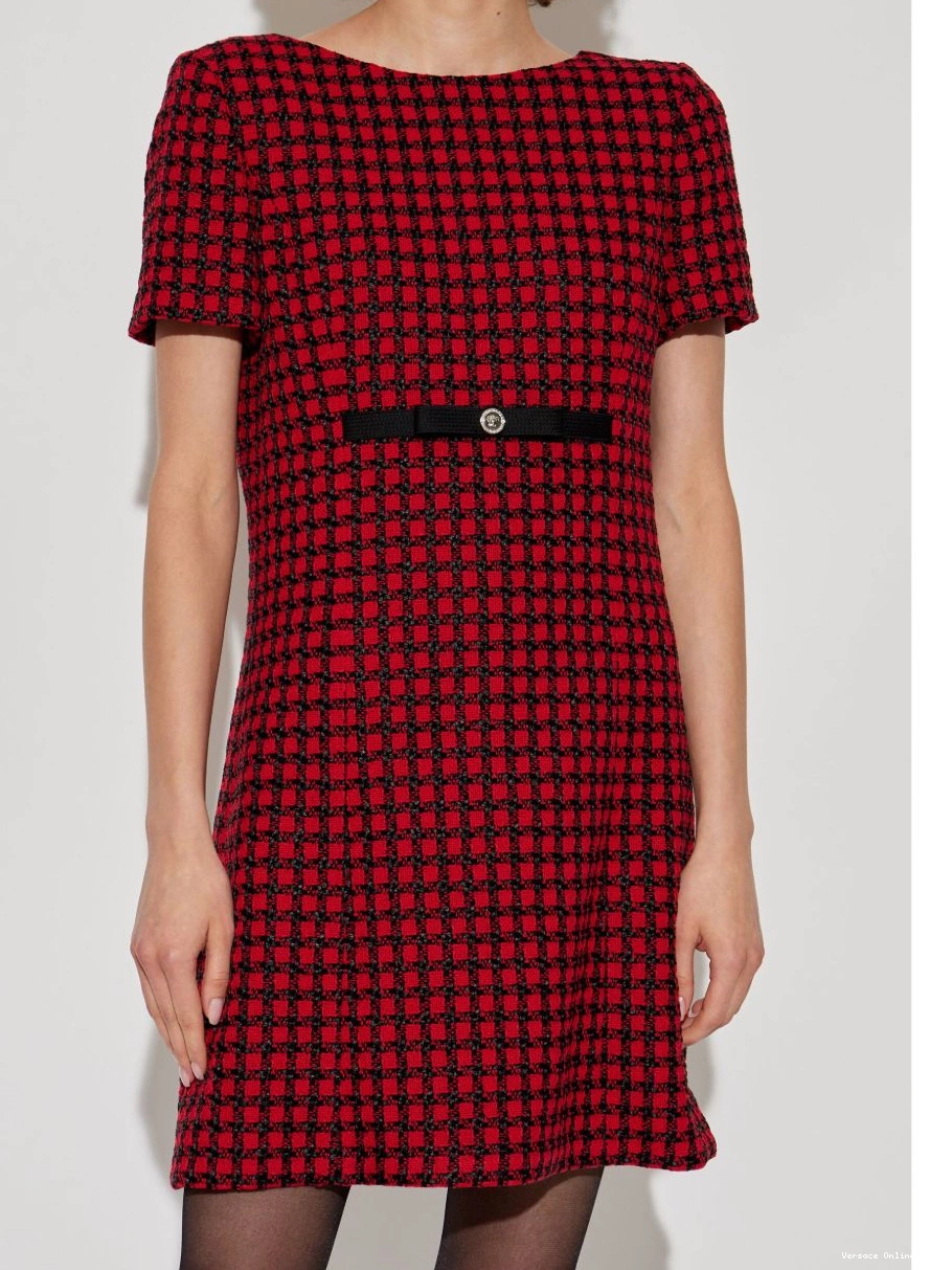 Affordable mini tweed Medusa dress Women Versace 0322
