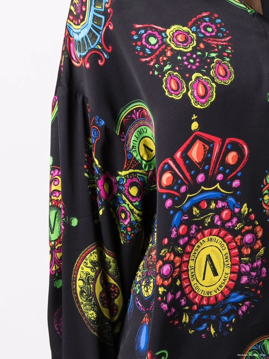 Cheap long-sleeve shirt Women Jeans Couture graphic-print Versace 0321