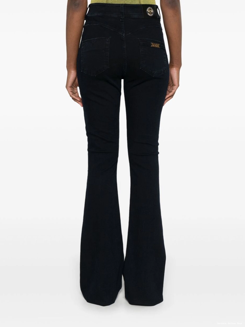 Affordable flared Couture Women high-rise Jeans Versace jeans 0319