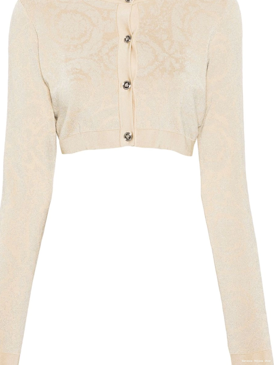 Cheap Barocco Women cardigan cropped lurex Versace 0322