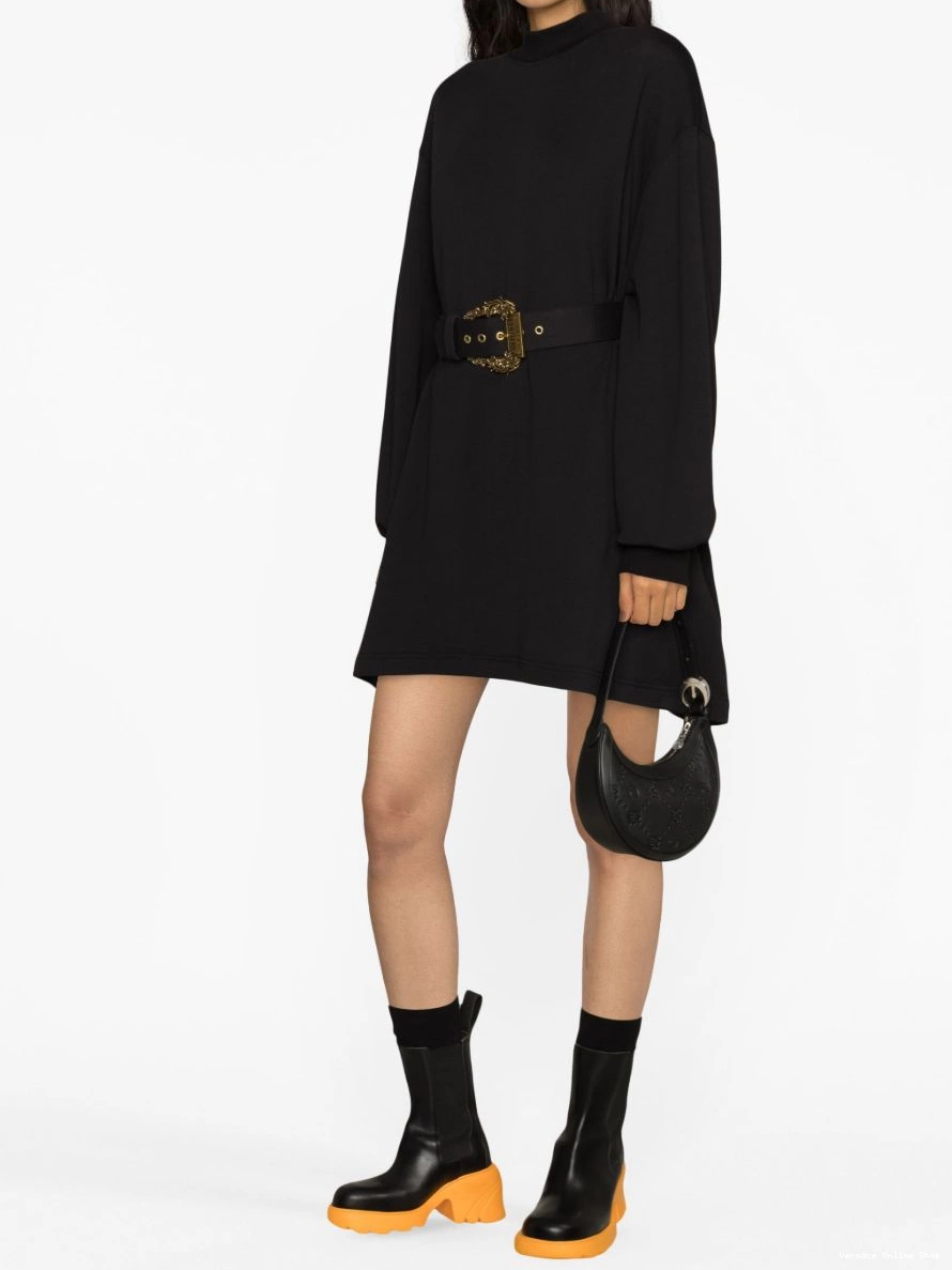 Cheap Couture long-sleeve belted minidress Jeans Women Versace 0315