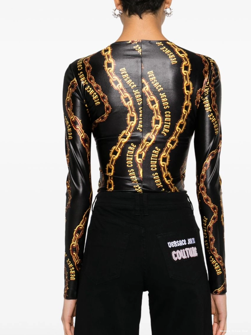 Cheap Chain bodysuit Couture Versace Couture Women Jeans 0315